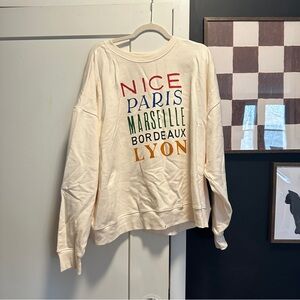 Anthropologie sweat-shirt 2X